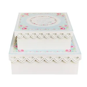 جعبه هدیه چوبی مدل Happy Mother's Day مجموعه 2 عددی