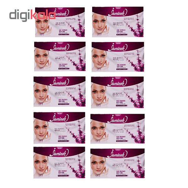 پودر موبر بدن ژامینه مدل WO-Scent of flowers وزن 100 گرم مجموعه 10 عددی پودر موبر بدن ژامینه مدل WO-Scent of flowers وزن 100 گرم مجموعه 10 عددی