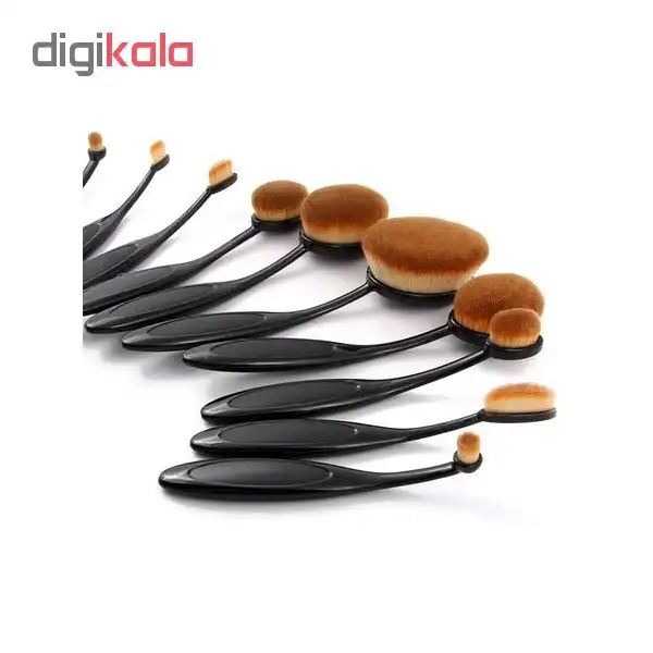 ست برس آرایشی میس رز مدل N10 بسته 10 عددی