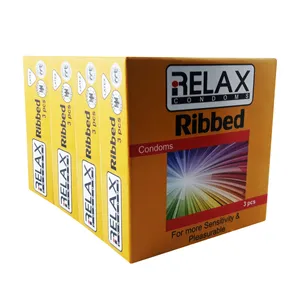 کاندوم ریلکس مدل RIBBED کد R36 مجموعه 4 عددی