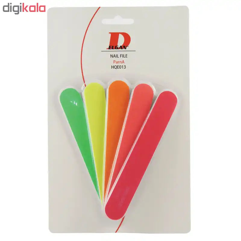 سوهان ناخن دلگان مدل HQE013 بسته 5 عددی