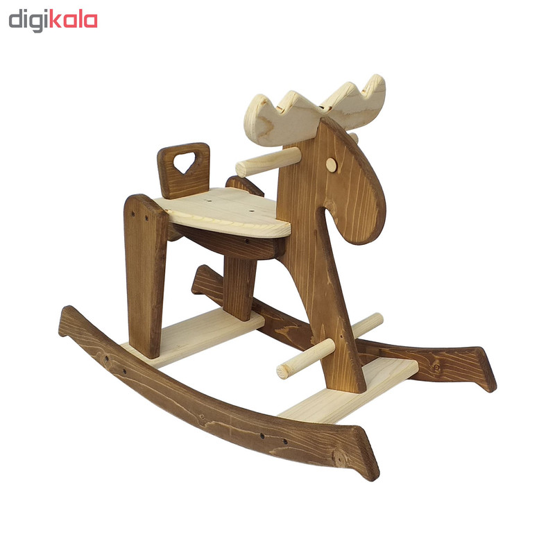راکر کودک چوبین هنر طرح گوزن کد 2330