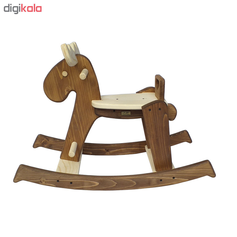 راکر کودک چوبین هنر طرح گوزن کد 2330