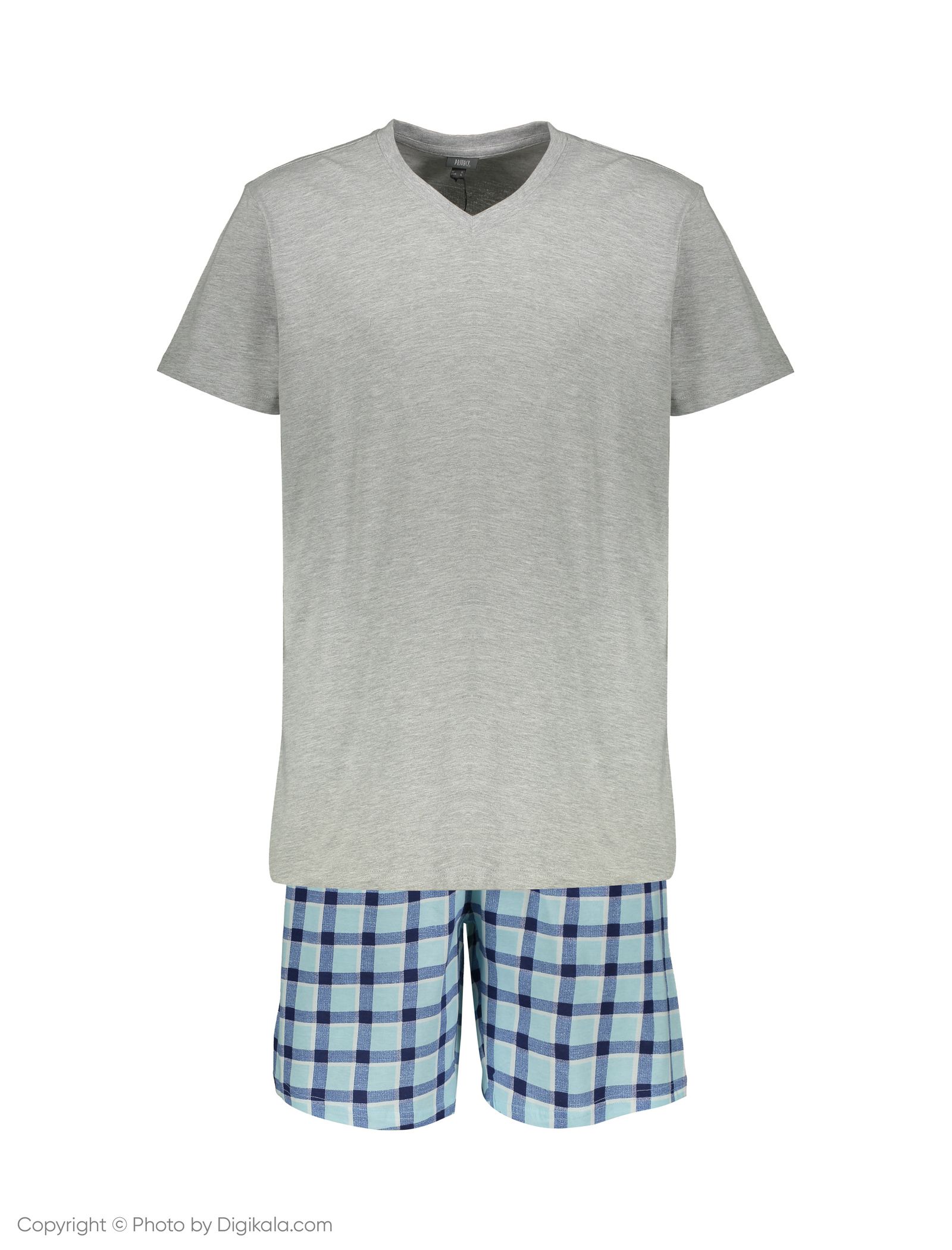 ست تی شرت و شلوارک مردانه یوپیم مدل 5143689-CS09 - آبی/طوسی - 2