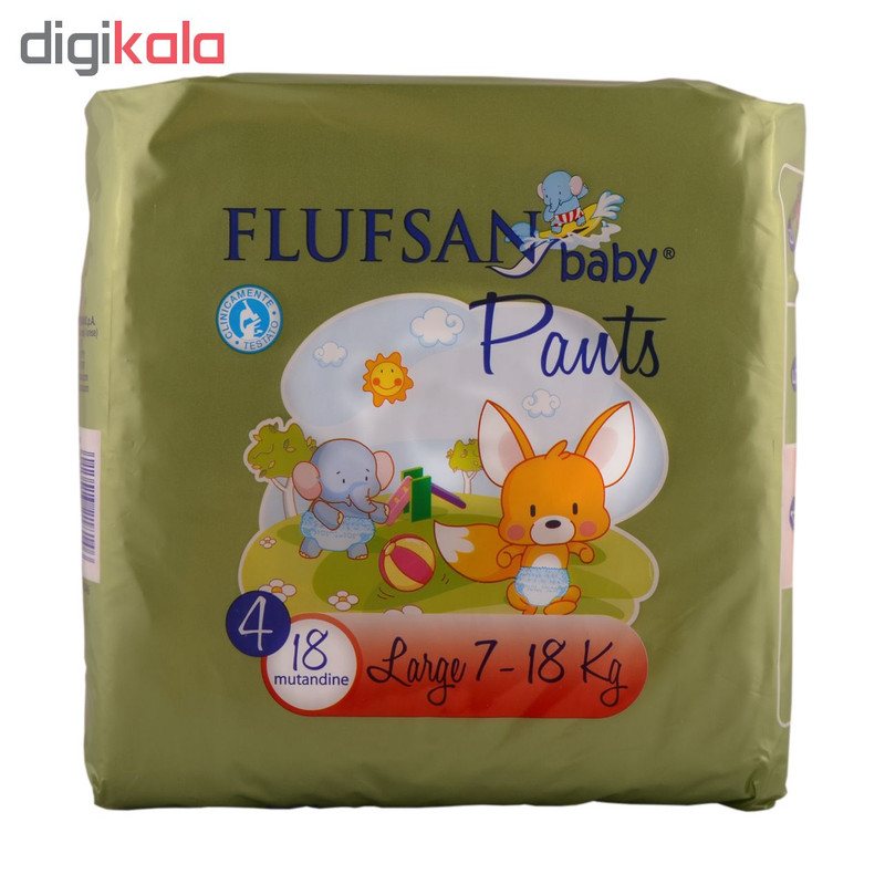 پوشک شورتی کودک فلوفسان مدل B04 سایز 4 بسته 18 عددی