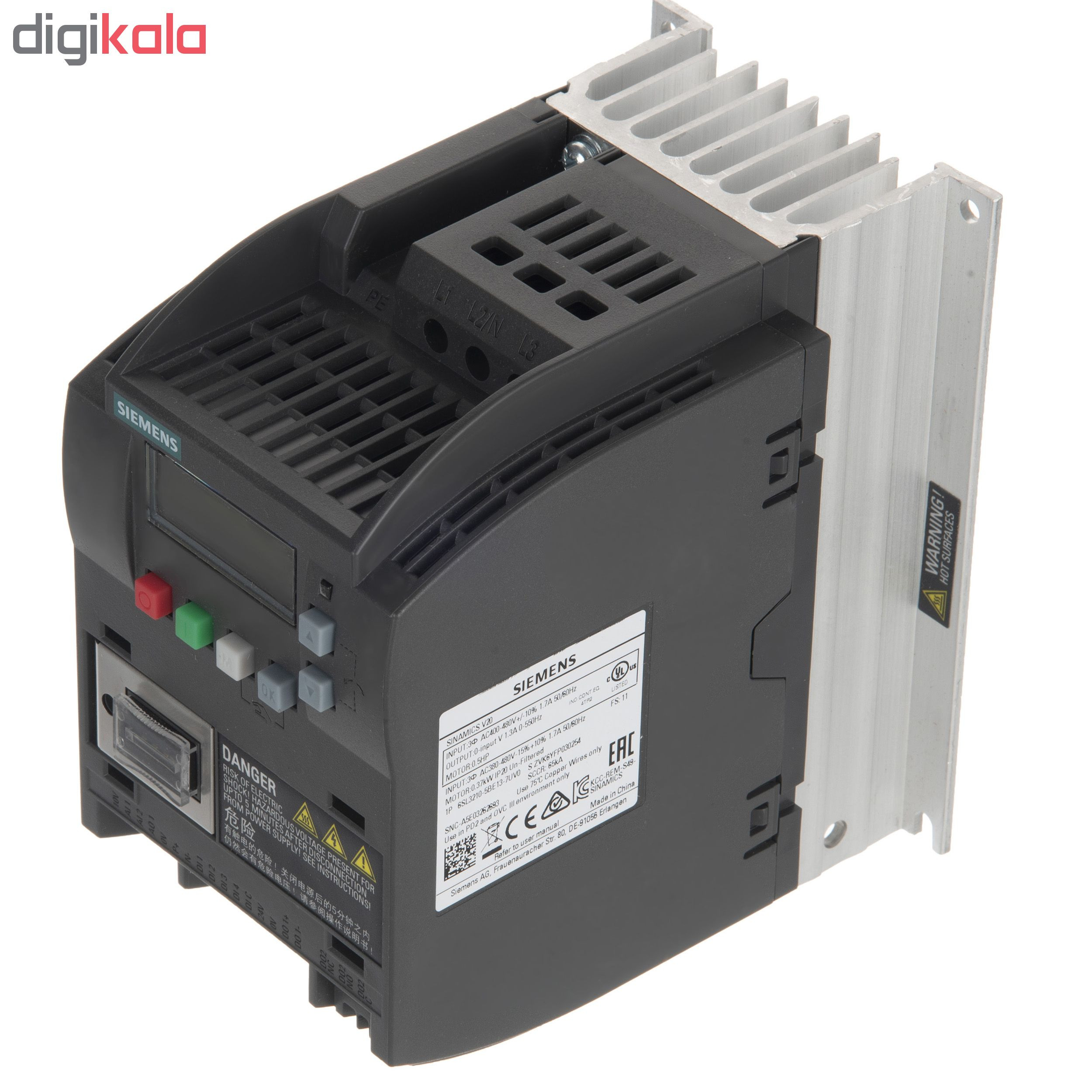 کنترل دور موتور زیمنس مدل 6SL3210-5BE22-2UV0