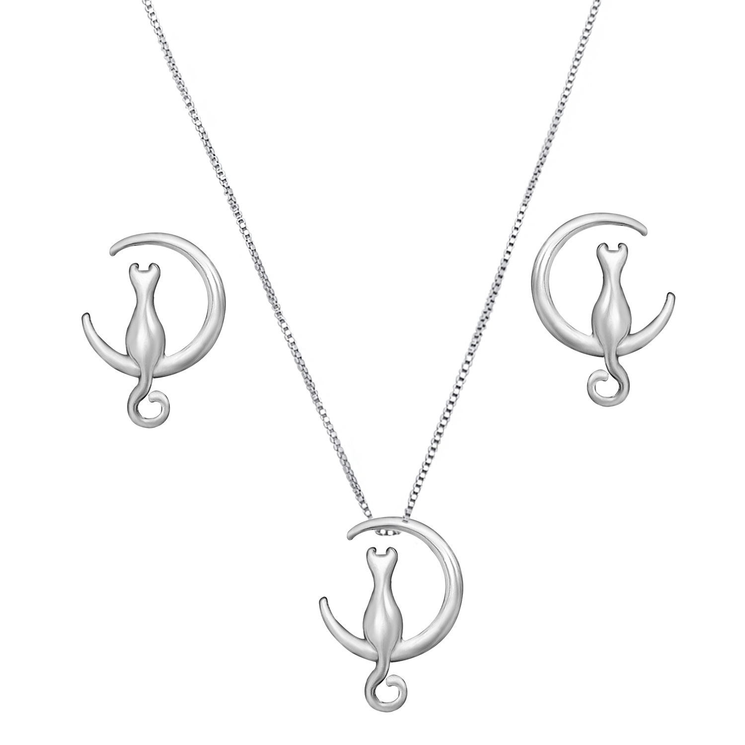 نیم ست نقره زنانه کد LSS01