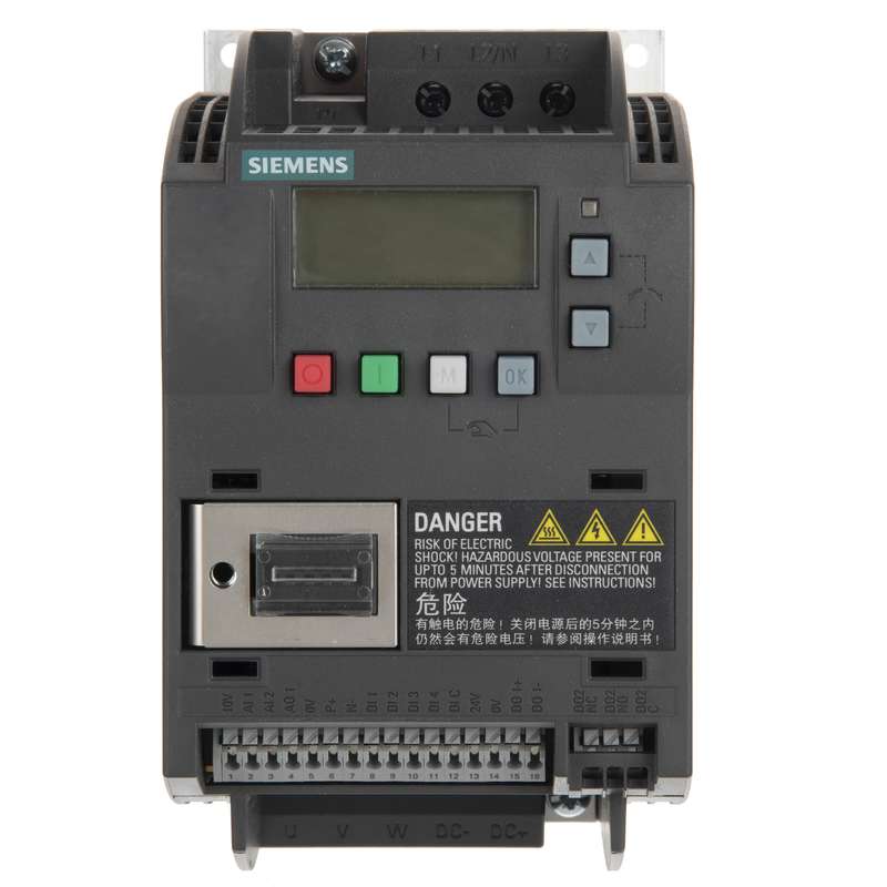 کنترل دور موتور زیمنس مدل 6SL3210-5BE15-5UV0 کنترل دور موتور زیمنس مدل 6SL3210-5BE15-5UV0