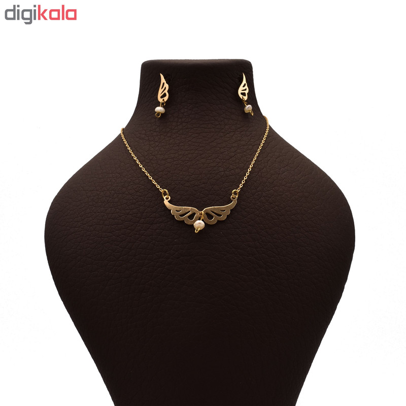نیم ست طلا 18 عیار زنانه کد 183M123