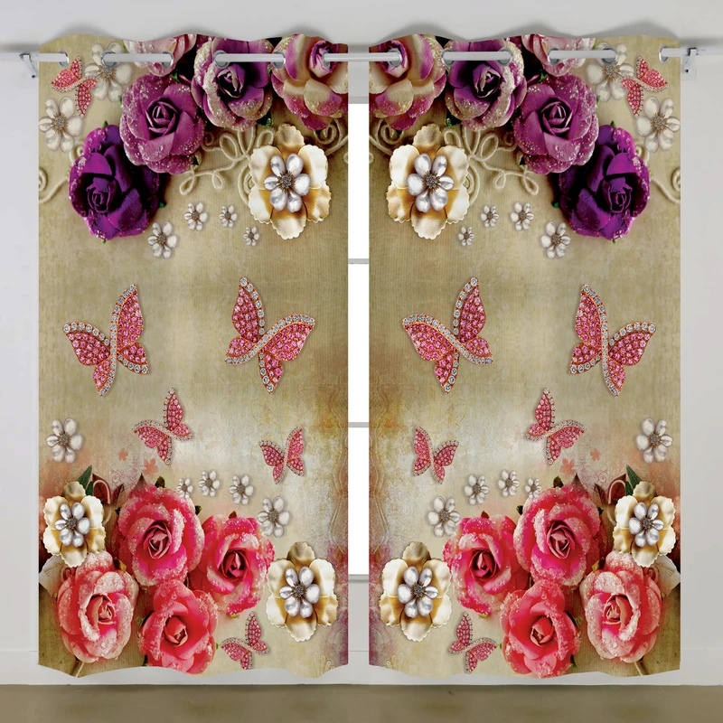 پرده مدل C33-50818 سایز 290×135 سانتی‌متر