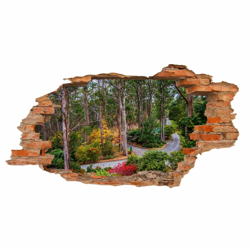 استیکر سه بعدی دیواری طرح طبیعت کد 07