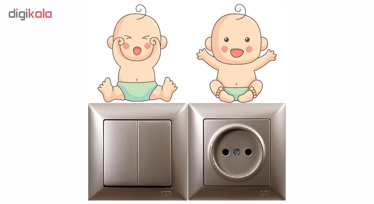 استیکر کلید و پریز مدل little baby -  - 2