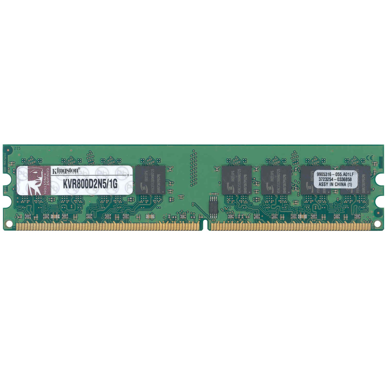 رم دسکتاپ DDR2 تک کاناله 800 مگاهرتز CL5 کینگستون مدل KVR800D2N5/1G ظرفیت 1 گیگابایت