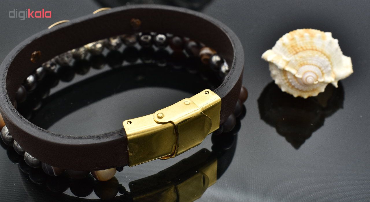 دستبند طلا 18 عیار زنانه آرشا گالری طرح بینهایت کد 402A2474
