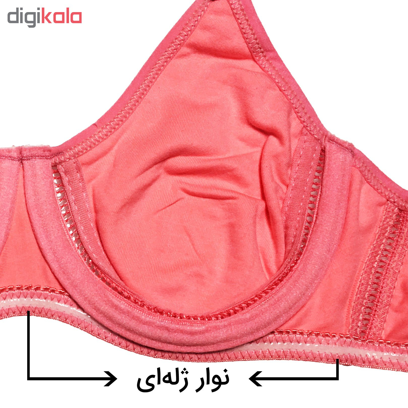 ست شورت و سوتین زنانه کد 01402 رنگ مرجانی