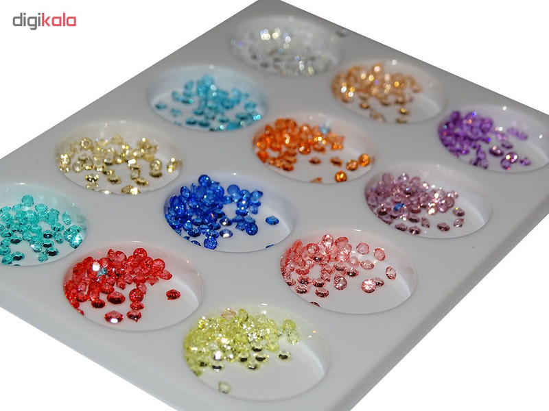 مجموعه نگین ناخن شامل مدل ND07