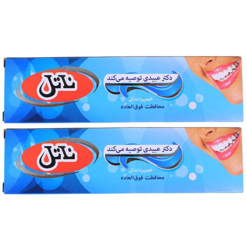 خمیر دندان ناتل کد 02 حجم 120 میلی لیتر مجموعه 2 عددی خمیر دندان ناتل کد 02 حجم 120 میلی لیتر مجموعه 2 عددی