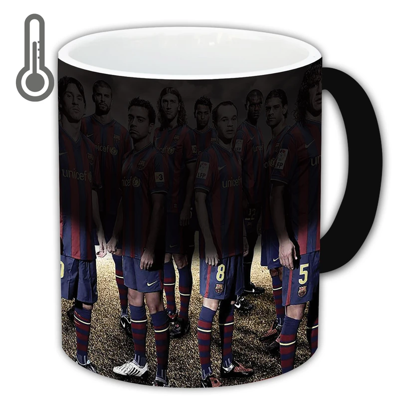 ماگ حرارتی زیزیپ طرح تیم بارسلونا مدل b118