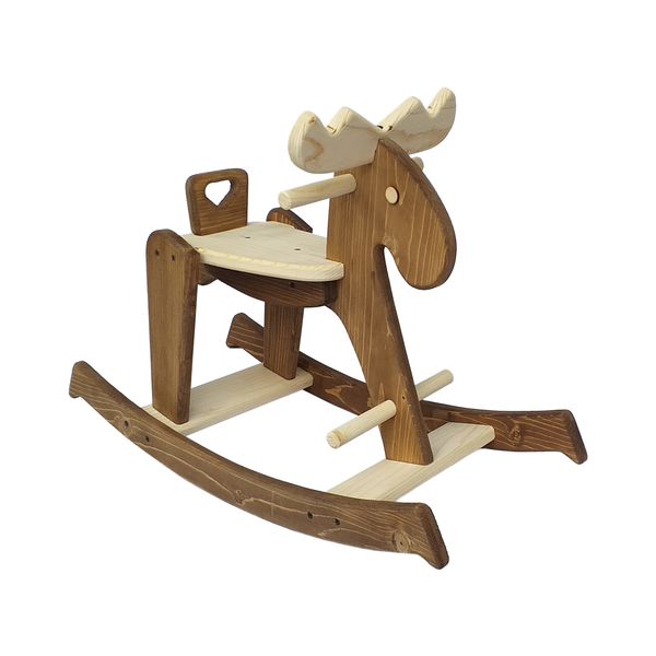 راکر کودک چوبین هنر مدل گوزن کد 2320