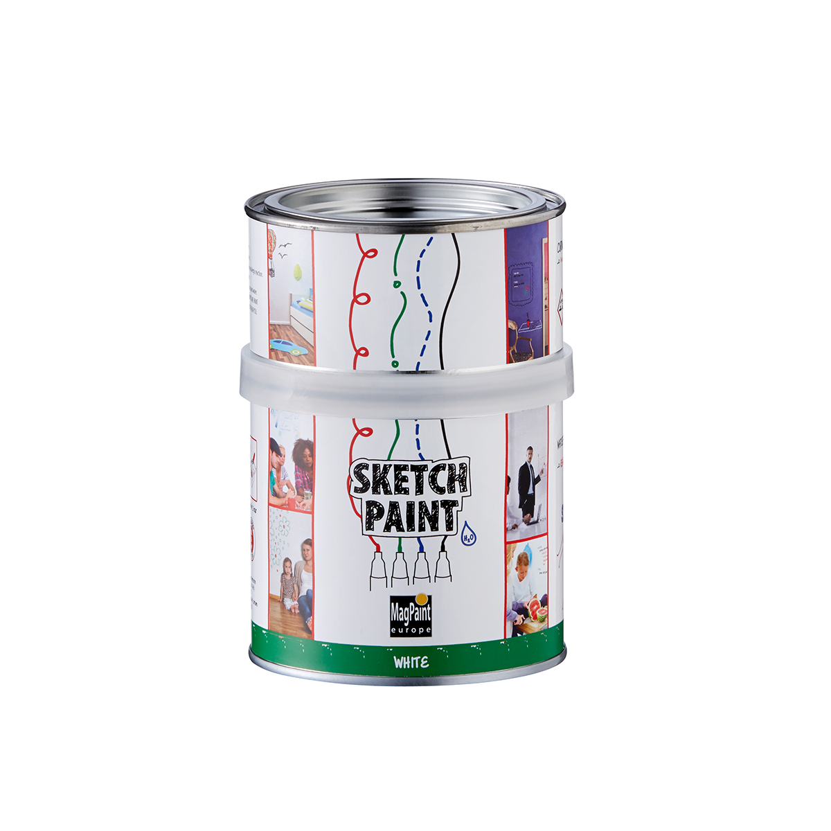 رنگ وایت برد مگ پینت مدل sketch paint حجم 0.5 لیتر