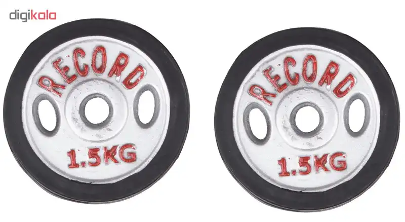 وزنه دمبل رکورد کد 1621 وزن 1.5 کیلوگرم بسته 2 عددی