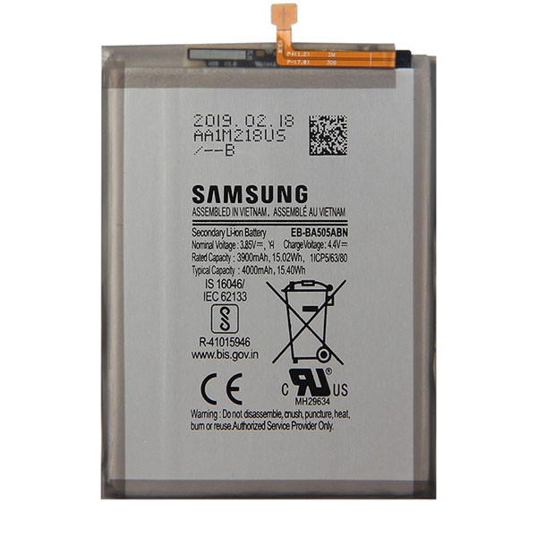 باتری موبایل مدل EB-BA505ABN ظرفیت 3900 میلی آمپر ساعت مناسب برای گوشی موبایل سامسونگ GALAXY A50