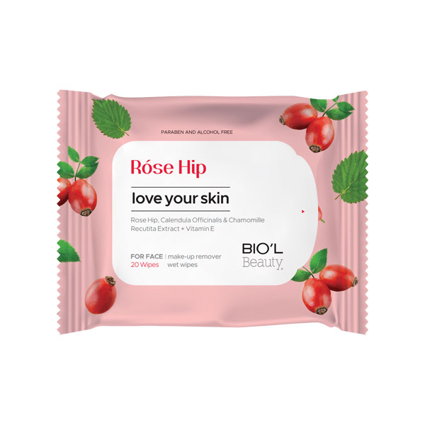 دستمال مرطوب بیول مدل Rose Hip بسته 20 عددی