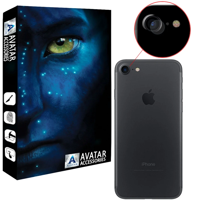 محافظ لنز دوربین آواتار مدل LNZ-GLS-I8-1 مناسب برای گوشی موبایل اپل Iphone 8