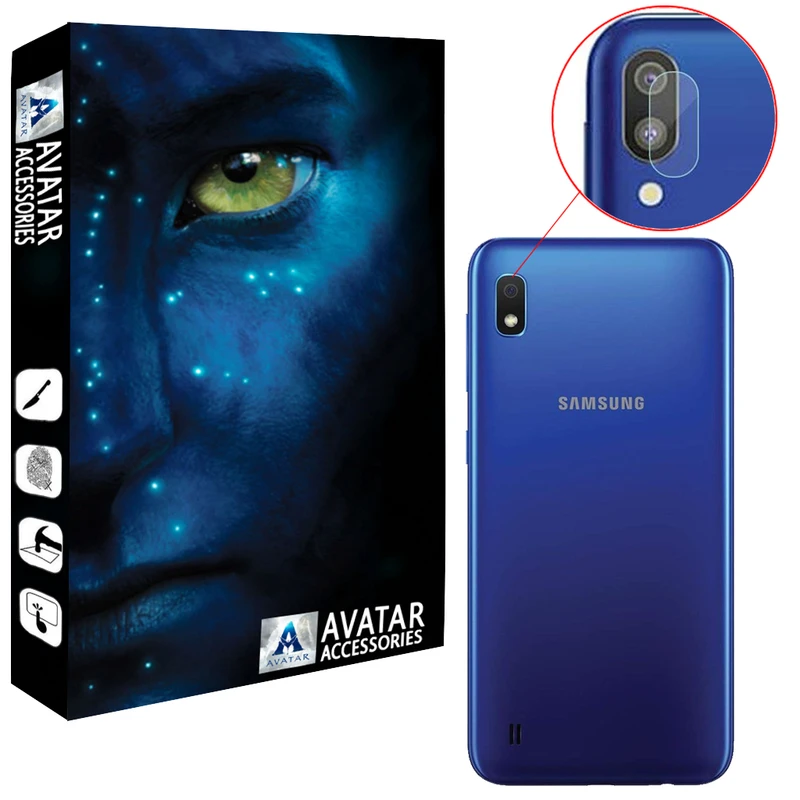 محافظ لنز دوربین آواتار مدل LNZ-GLS-SA10-1 مناسب برای گوشی موبایل سامسونگ Galaxy A10