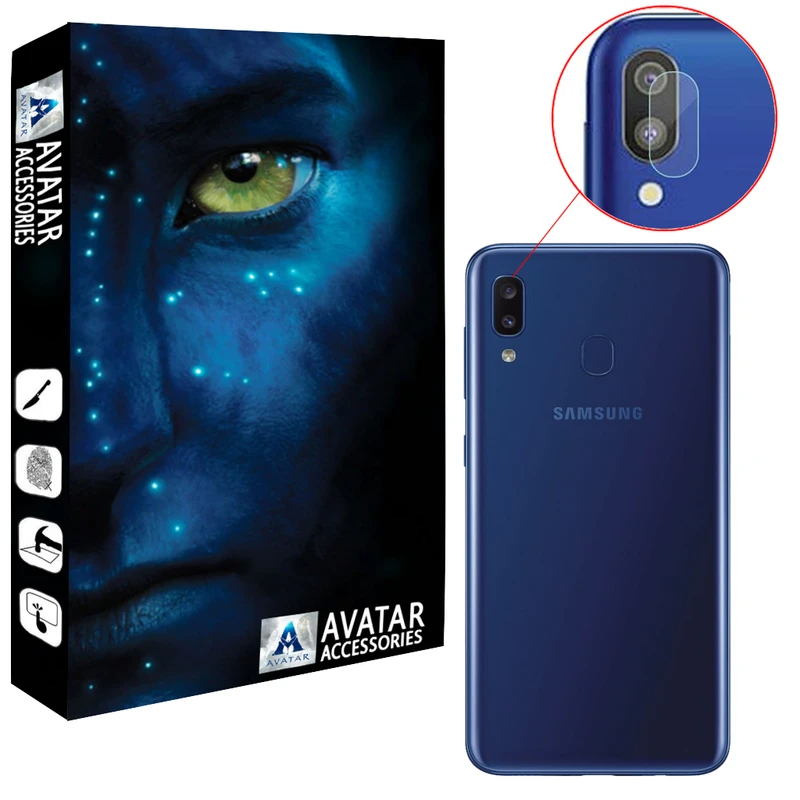 محافظ لنز دوربین آواتار مدل LNZ-GLS-SM20-1 مناسب برای گوشی موبایل سامسونگ Galaxy M20