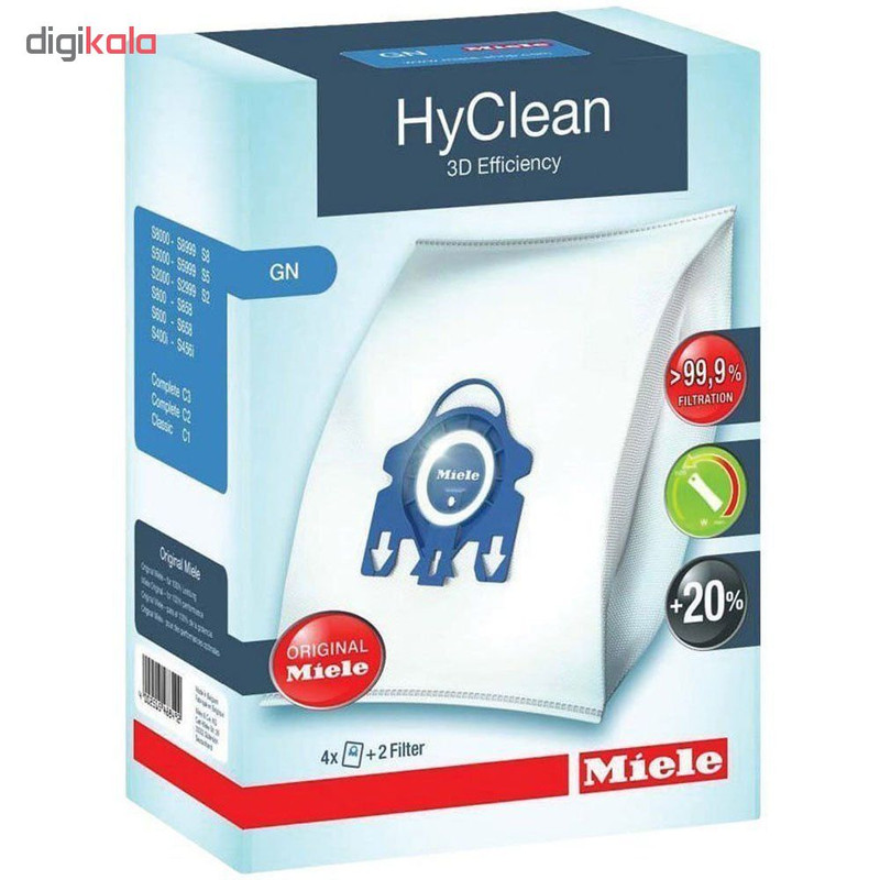 کیسه جاروبرقی میله مدل HyClean GN 3D Efficiency  بسته 4 عددی
