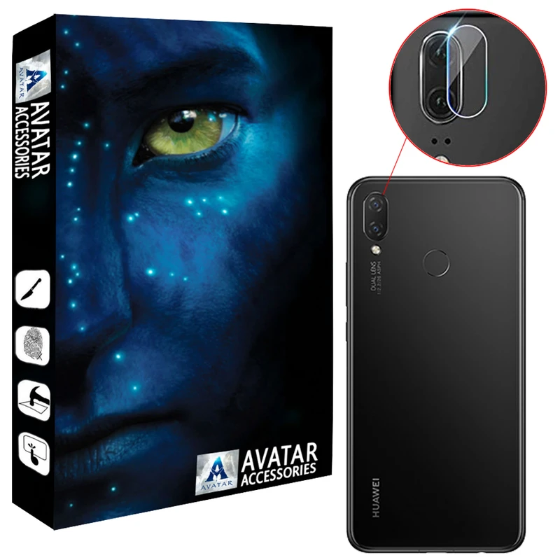 محافظ لنز دوربین آواتار مدل LNZ-GLS-HNV3I-1 مناسب برای گوشی موبایل هوآوی Nova 3i