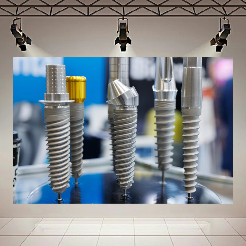  پوستر طرح ابزار دندانپزشکی مدل ایمپلنت دندان کد PD30079