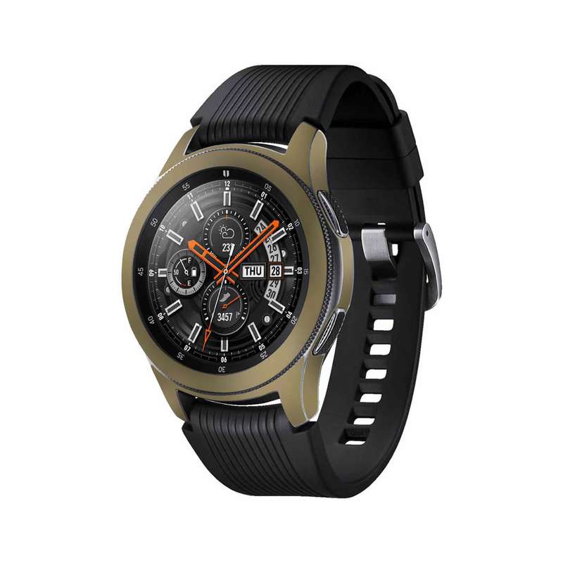 برچسب ماهوت طرح Matte-Gold مناسب برای ساعت هوشمند سامسونگ Galaxy Watch 46mm