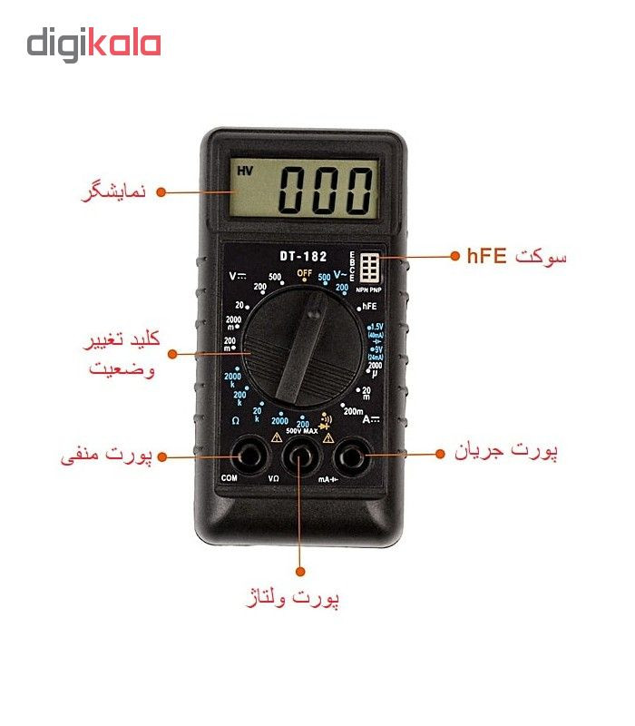 مولتی متر دیجیتال گیلسان مدل DT182