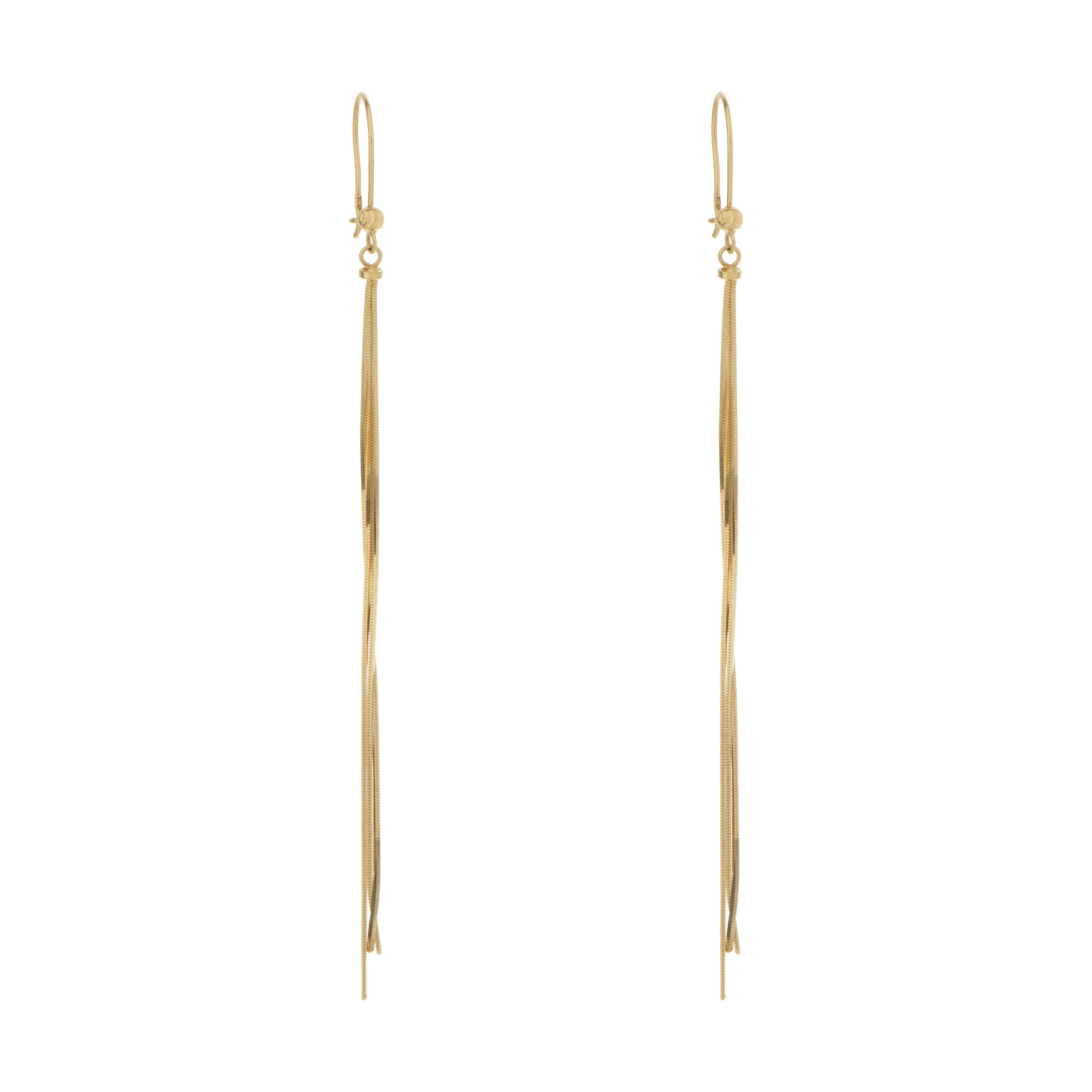 گوشواره طلا 18 عیار زنانه طرح ونزا کد TG139