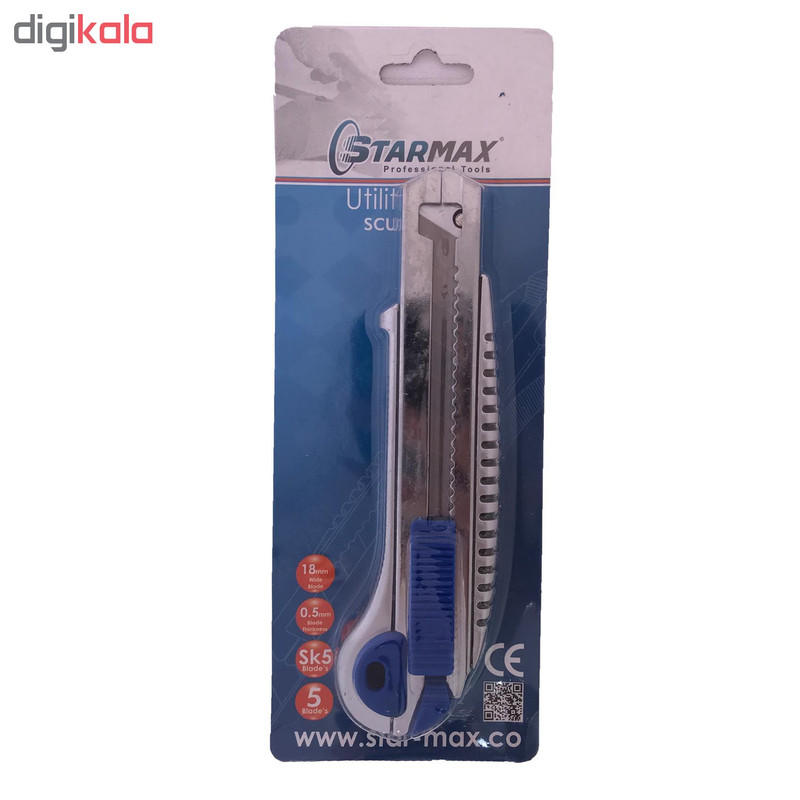 کاتر استار مکس مدل scu-14518t به همراه 5 عدد تیغه یدک کاتر استار مکس مدل scu-14518t به همراه 5 عدد تیغه یدک