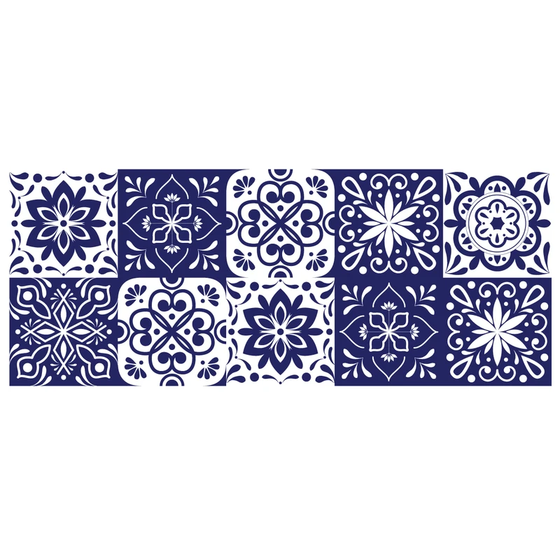 استیکر کاشی باروچین سری zht-20 مجموعه 10 عددی