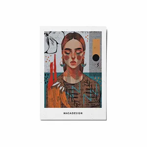 کارت پستال ماسا دیزاین طرح دختر کد POST4
