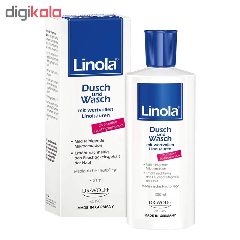 ژل شستشو دکتر ولف مدل Linola حجم 300 میلی لیتر