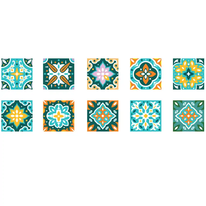 استیکر کاشی باروچین سری zht-22 مجموعه 10 عددی