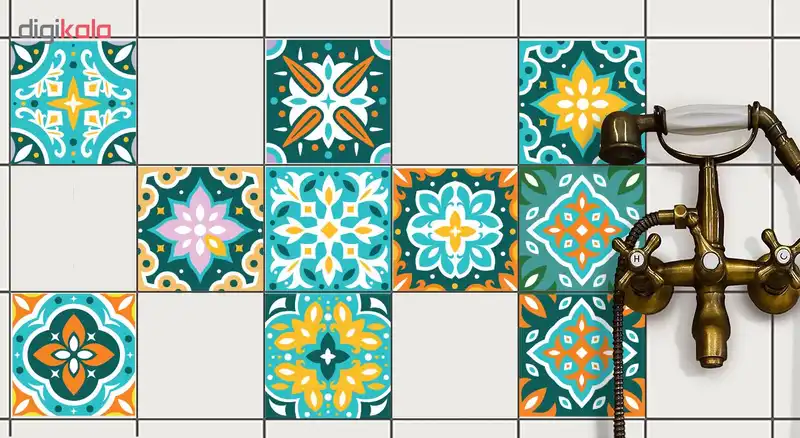 استیکر کاشی باروچین سری zht-22 مجموعه 10 عددی