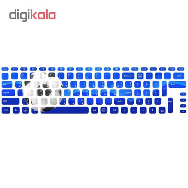 برچسب حروف فارسی کیبورد طرح آبی کد 10
