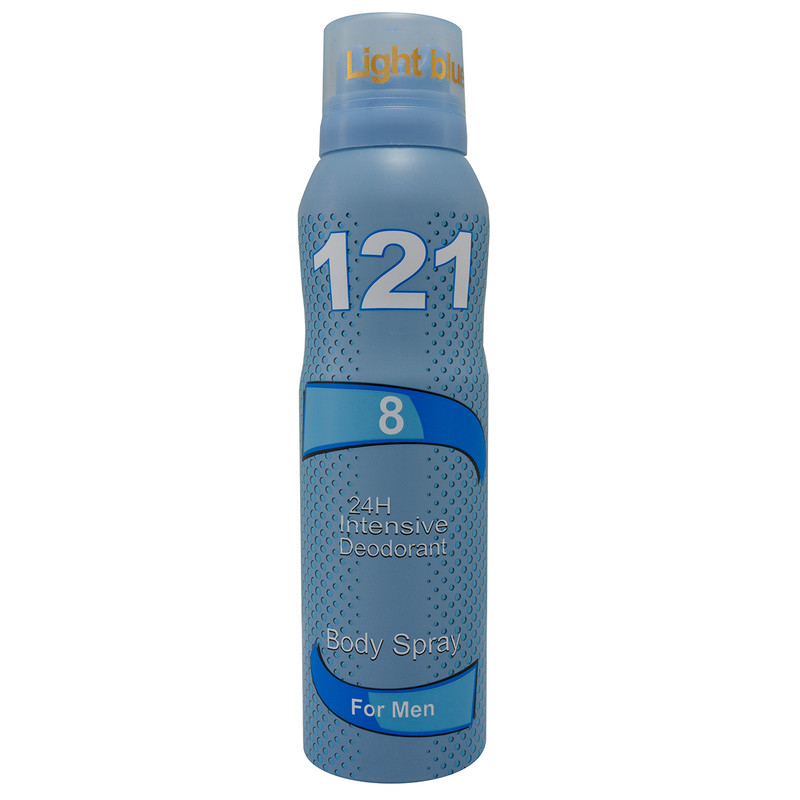 اسپری خوشبو کننده بدن مردانه 121 مدل Light Blue حجم 150 میلی لیتر