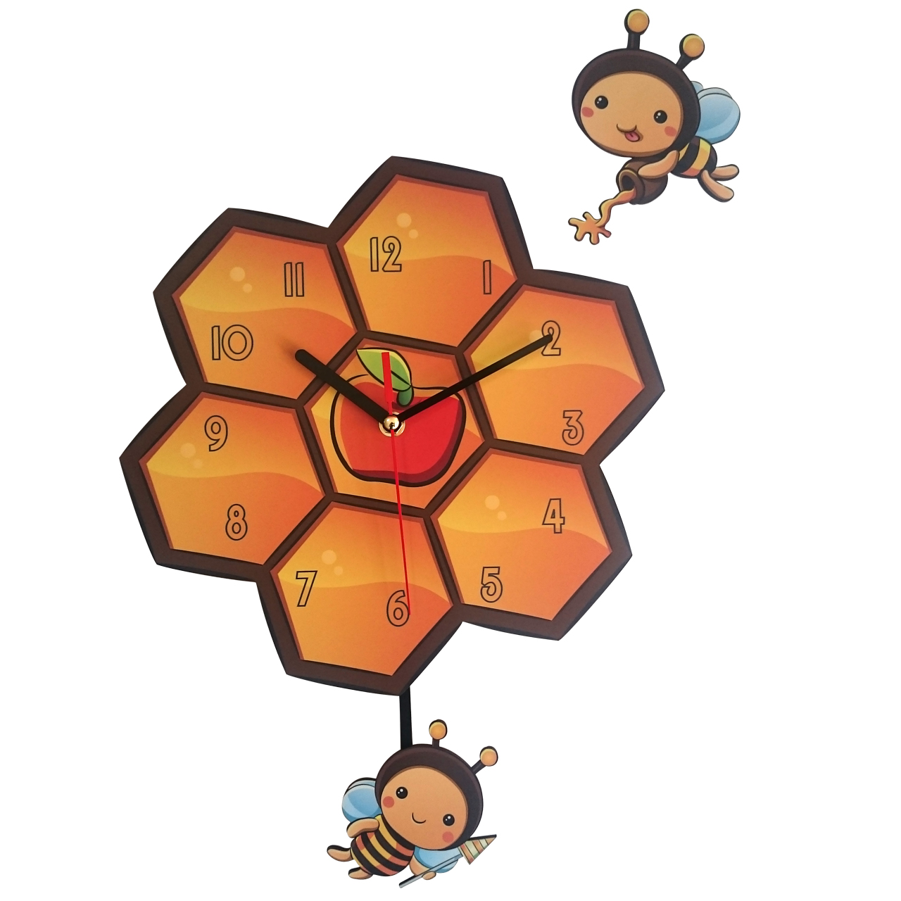 ساعت دیواری باروچین طرح زنبور عسل