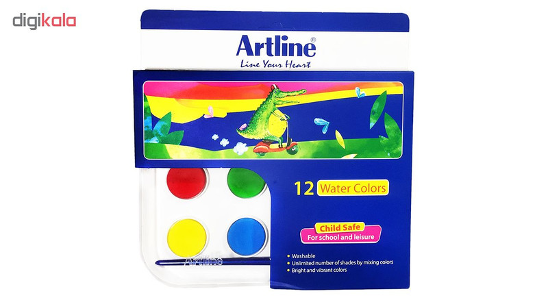 آبرنگ 12 رنگ آرت لاین کد 820W12
