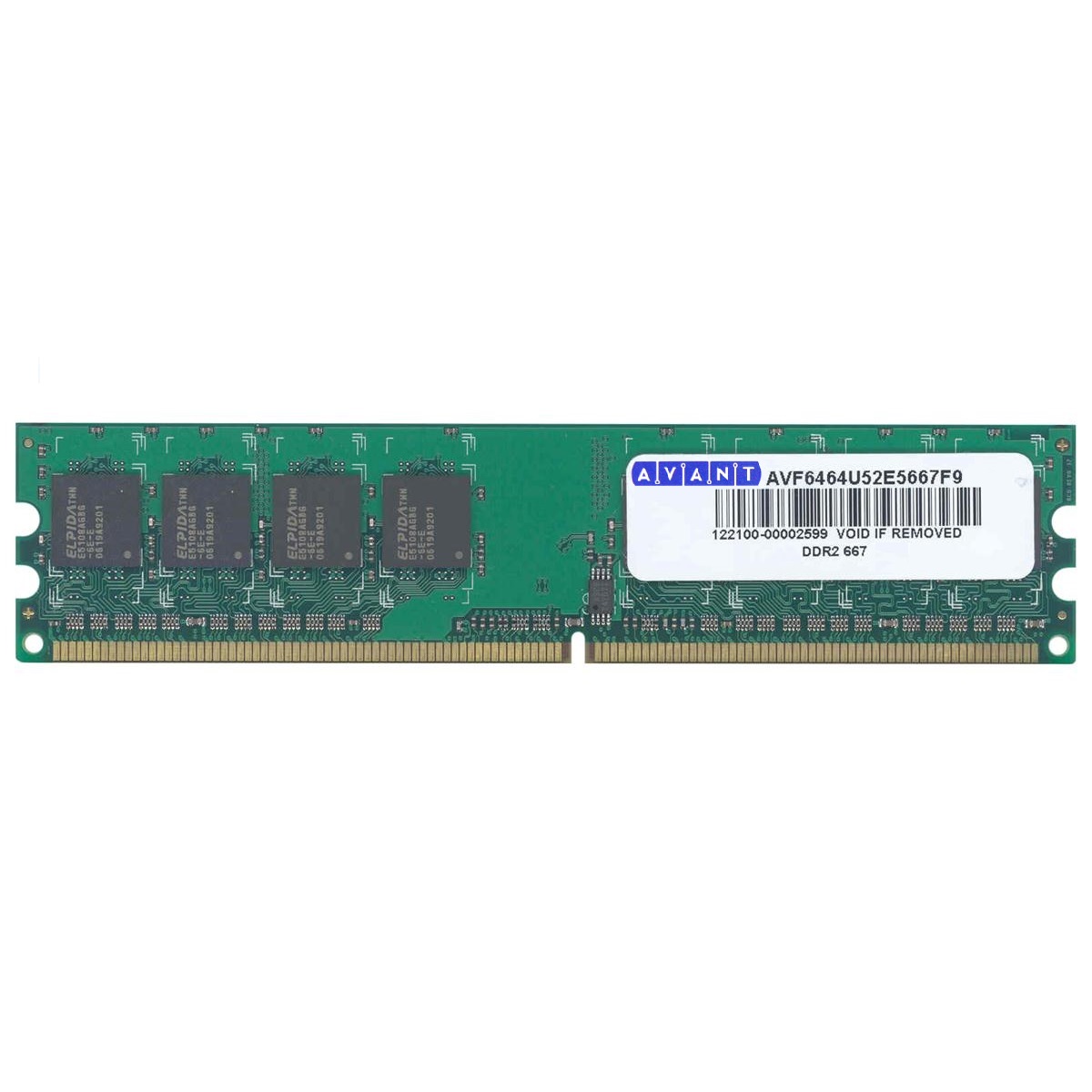 رم دسکتاپ DDR2 تک کاناله 667 مگاهرتز CL5 آوانت مدل AVF6428U52E5667F9 ظرفیت 1 گیگابایت