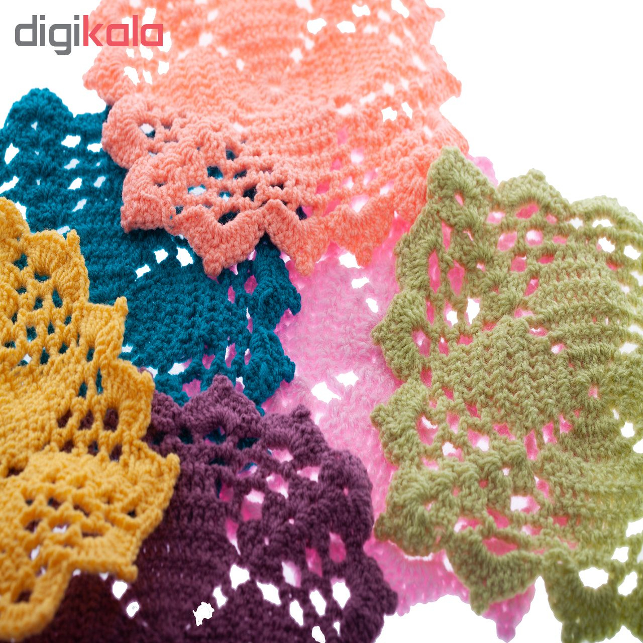 زیر قابلمه بافتنی مدل نگار1 بسته 6 عددی