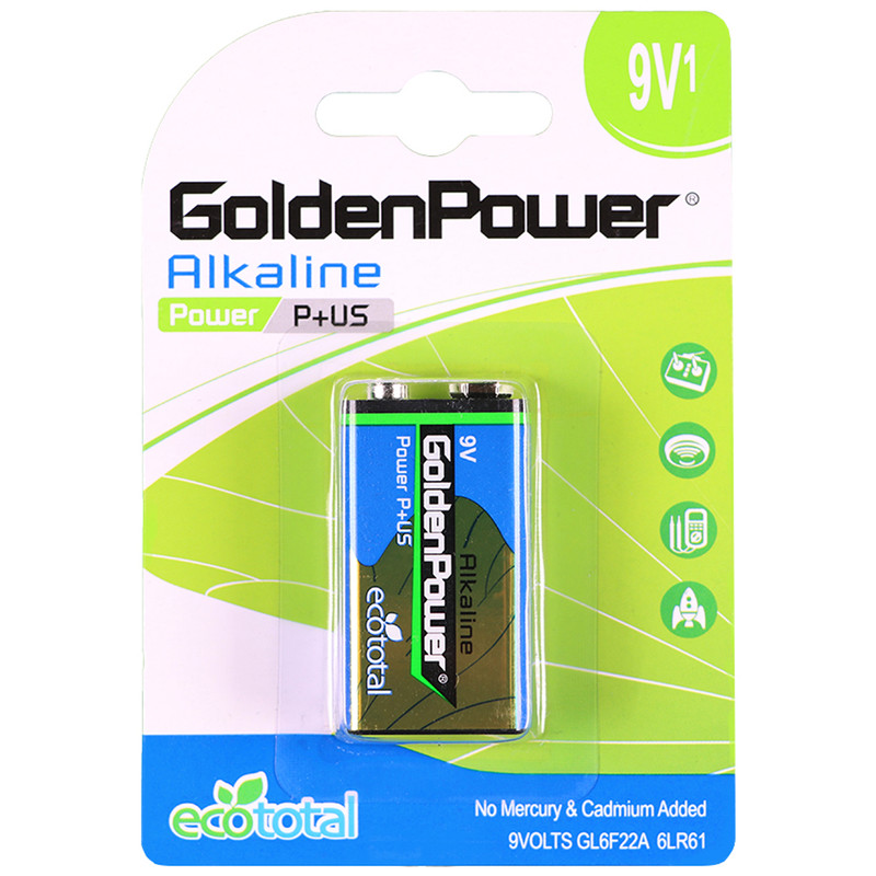 باتری کتابی گلدن پاور  مدل Eco Total Power Alkaline 