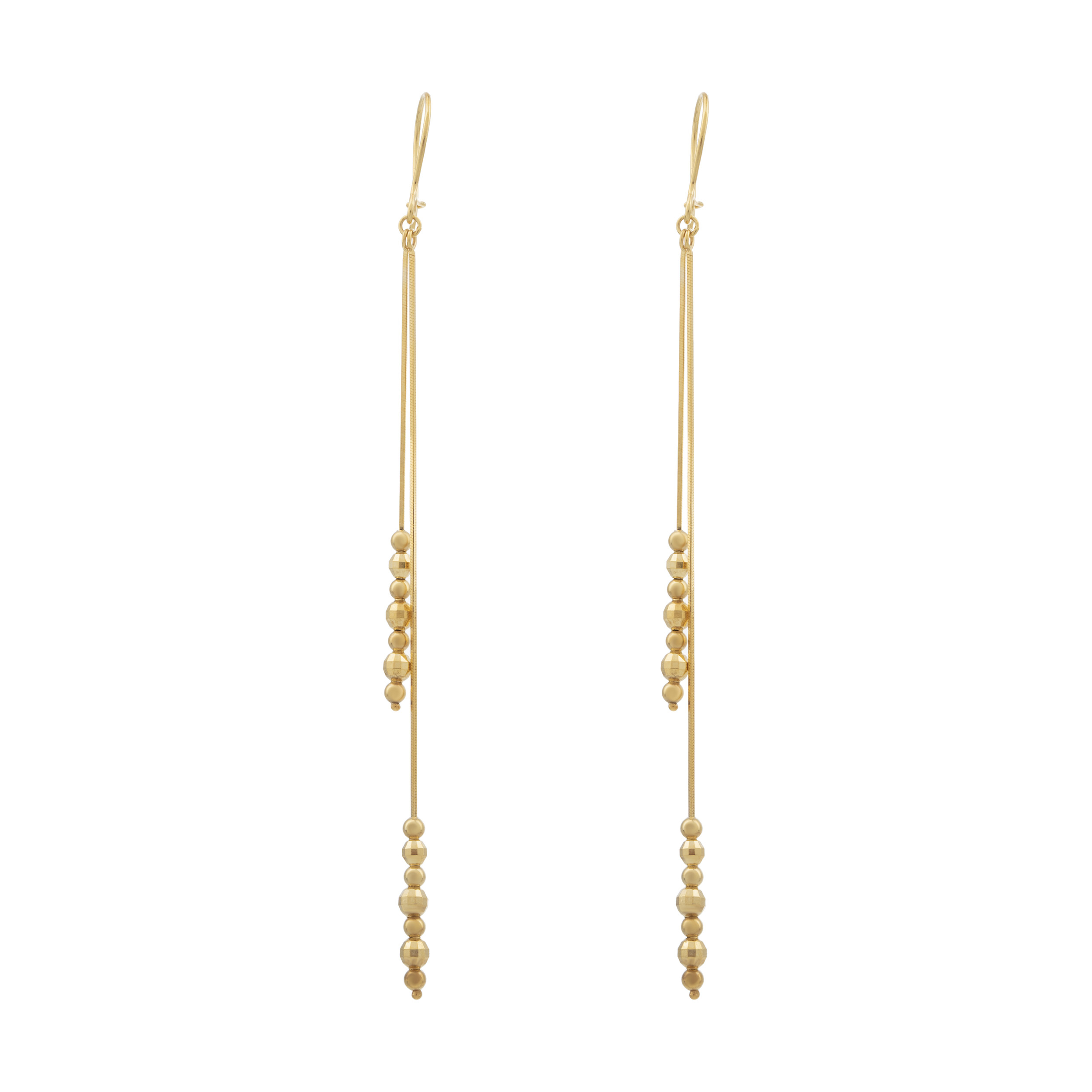 گوشواره طلا 18 عیار طرح ونزا کد TG140